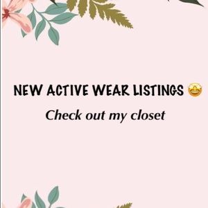 New activewear listings